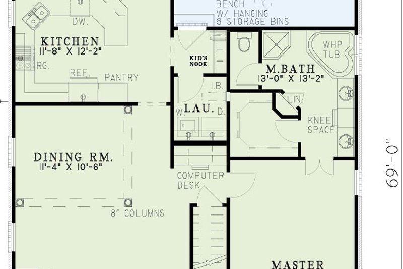House Plan Design - Exterior - Front Elevation 4 for Southern House Plan #17-270 - 3 bed, 3 bath