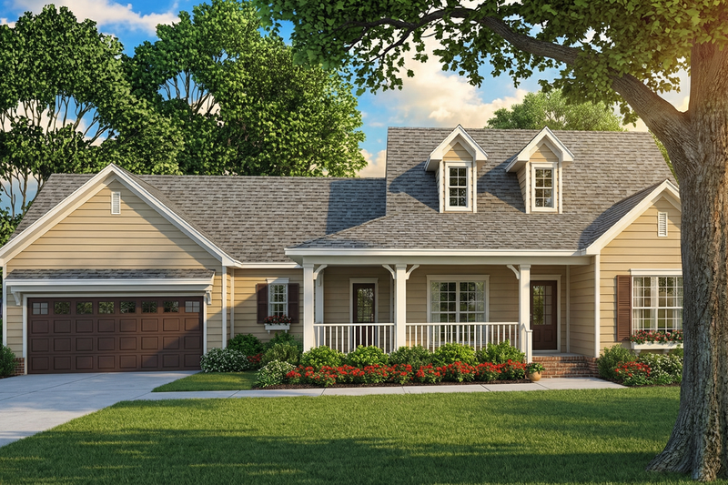 Dream House Plan - Traditional Exterior - Front Elevation Plan #17-2513