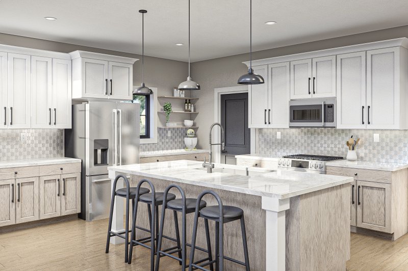 House Blueprint - Interior - Kitchen for Barndominium House Plan #455-625 - 3 bed, 2.5 bath