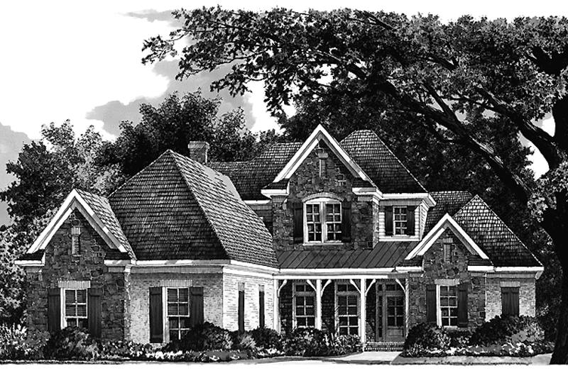 Dream House Plan - Country Exterior - Front Elevation Plan #952-179