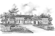 Mediterranean Style House Plan - 3 Beds 3.5 Baths 3652 Sq/Ft Plan #930-265 