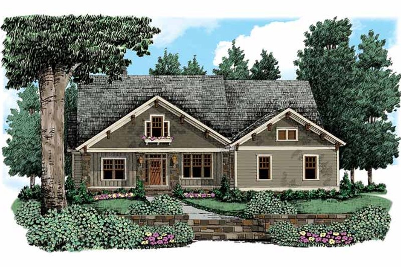 Dream House Plan - Craftsman Exterior - Front Elevation Plan #927-333