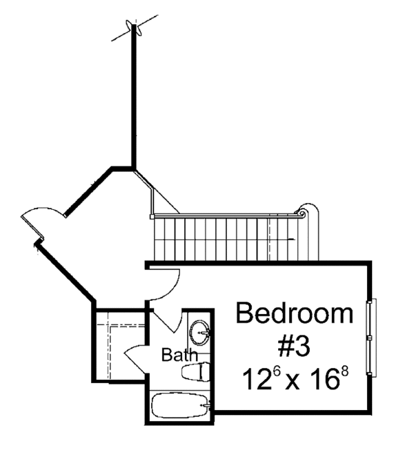 Home Plan - Country Floor Plan - Upper Floor Plan #429-383