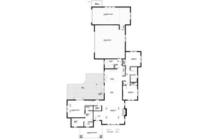 Floor Plan - Main Floor for Craftsman House Plan #895-122 - 3 bed, 2 bath