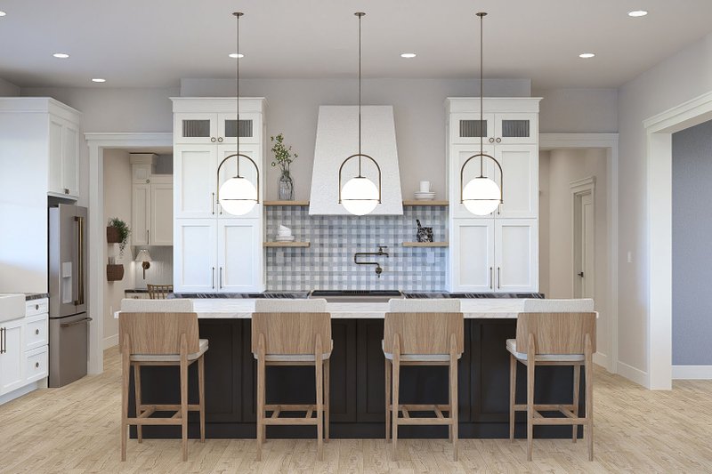House Plan Design - Interior - Kitchen for Farmhouse House Plan #455-706 - 4 bed, 3.5 bath