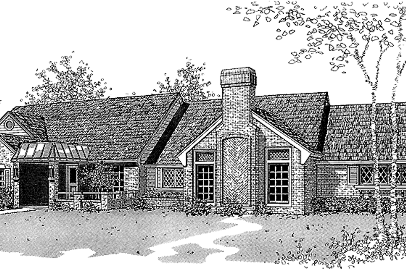 House Plan Design - Ranch Exterior - Front Elevation Plan #310-1059