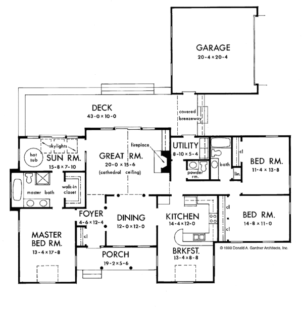 European Floor Plan - Main Floor Plan #929-108