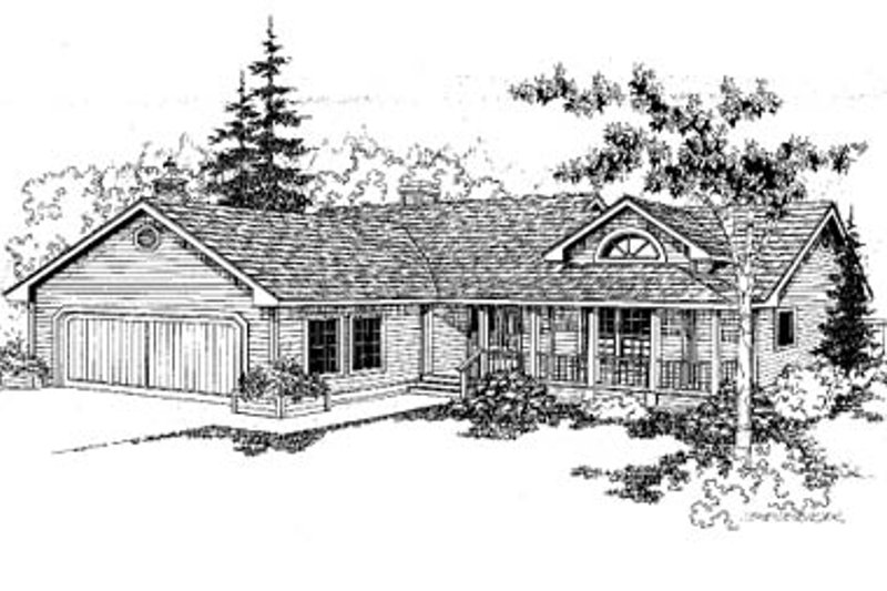 Dream House Plan - Ranch Exterior - Front Elevation Plan #60-151