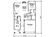 Cottage Style House Plan - 5 Beds 3.5 Baths 2776 Sq/Ft Plan #20-2387 