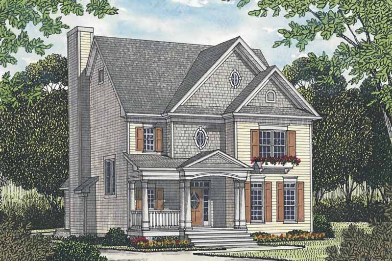 House Plan Design - Traditional Exterior - Front Elevation Plan #453-525