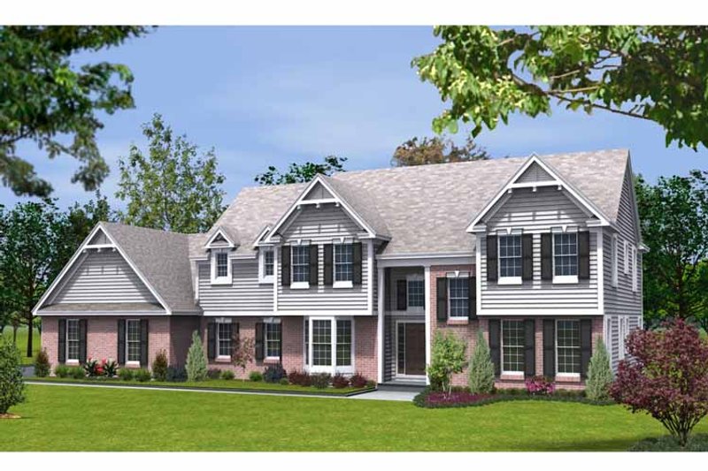 Dream House Plan - Exterior - Front Elevation 3 for Traditional House Plan #328-451 - 4 bed, 3.5 bath