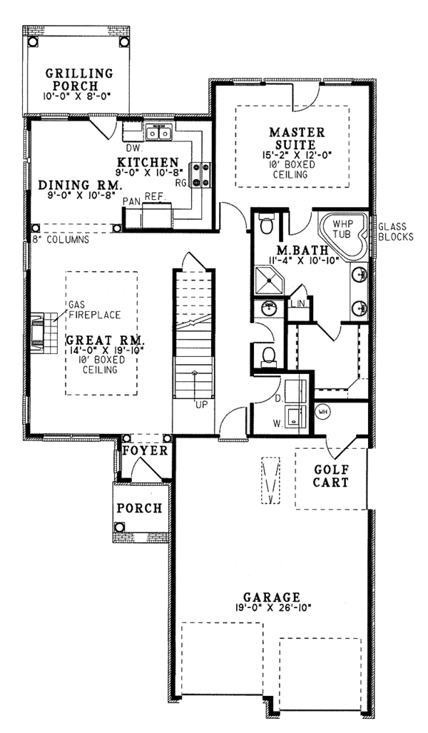 Country Floor Plan - Main Floor Plan #17-2657