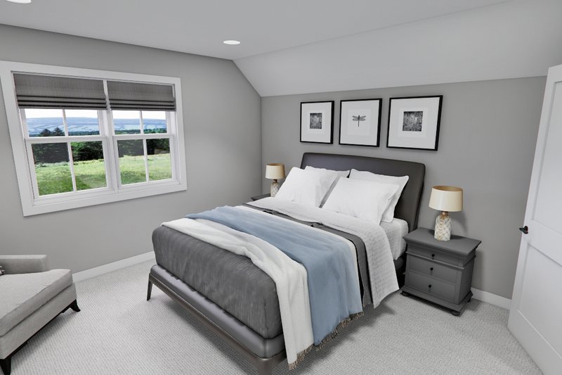 Architectural House Design - Interior - Bedroom 1 for Craftsman House Plan #51-1300 - 3 bed, 3.5 bath
