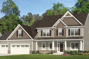 Exterior - Front Elevation 4 for Traditional House Plan #1010-158 - 4 bed, 2.5 bath
