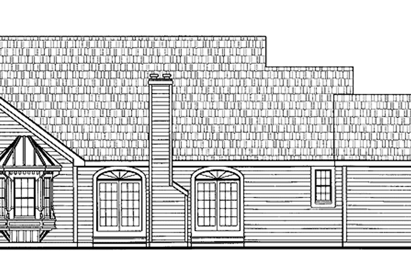 Home Plan - Exterior - Rear Elevation for Country House Plan #314-230 - 3 bed, 2.5 bath