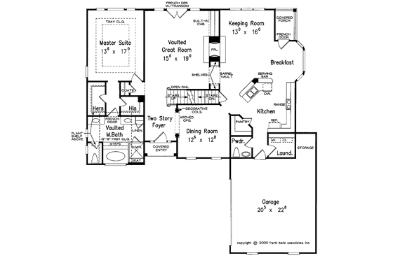 Floor Plan - Main Floor for Traditional House Plan #927-593 - 3 bed, 2.5 bath