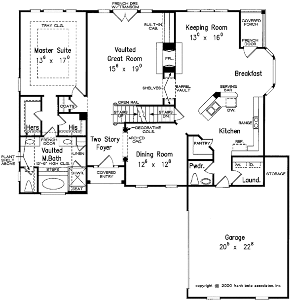 Home Plan - Traditional Floor Plan - Main Floor Plan #927-593