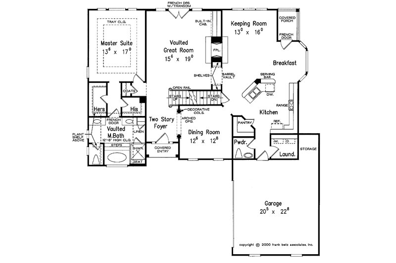 Dream House Plan - Floor Plan - Main Floor for Traditional House Plan #927-593 - 3 bed, 2.5 bath