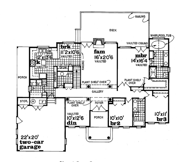 Dream House Plan - Colonial Floor Plan - Main Floor Plan #47-820