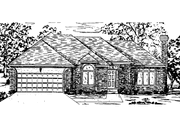 Ranch Style House Plan - 3 Beds 2 Baths 2000 Sq/Ft Plan #405-303 