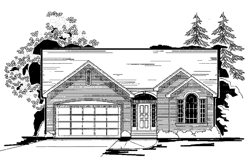 Home Plan - Ranch Exterior - Front Elevation Plan #308-274