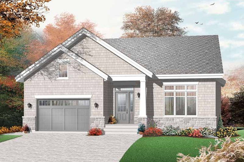 House Plan Design - Craftsman Exterior - Front Elevation Plan #23-2437