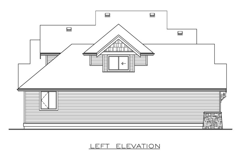 Home Plan - Exterior - Other Elevation for Craftsman House Plan #1100-187 - 4 bed, 2.5 bath