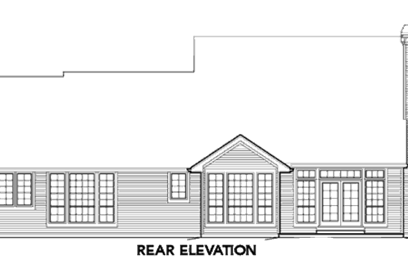 Dream House Plan - Exterior - Rear Elevation for Traditional House Plan #48-393 - 3 bed, 2.5 bath