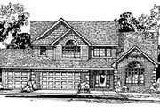 Traditional Style House Plan - 3 Beds 2.5 Baths 2348 Sq/Ft Plan #50-214 