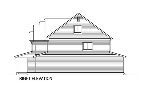 Exterior - Other Elevation 1 for Farmhouse House Plan #569-58 - 5 bed, 4 bath