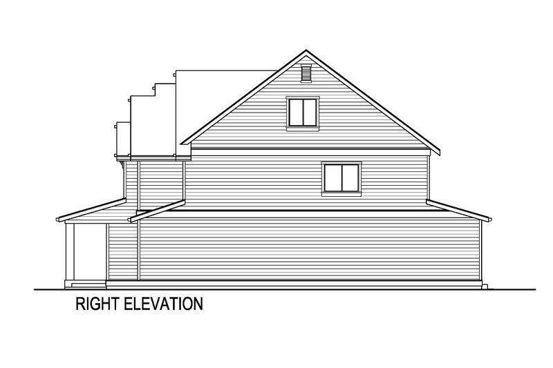 House Blueprint - Exterior - Other Elevation 1 for Farmhouse House Plan #569-58 - 5 bed, 4 bath