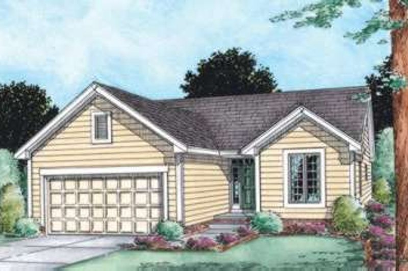 Architectural House Design - Traditional Exterior - Front Elevation Plan #20-1768