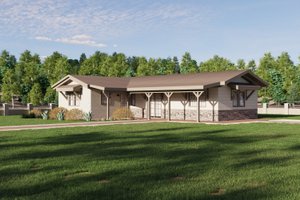 Home Plan - Ranch Exterior - Front Elevation Plan #1106-109