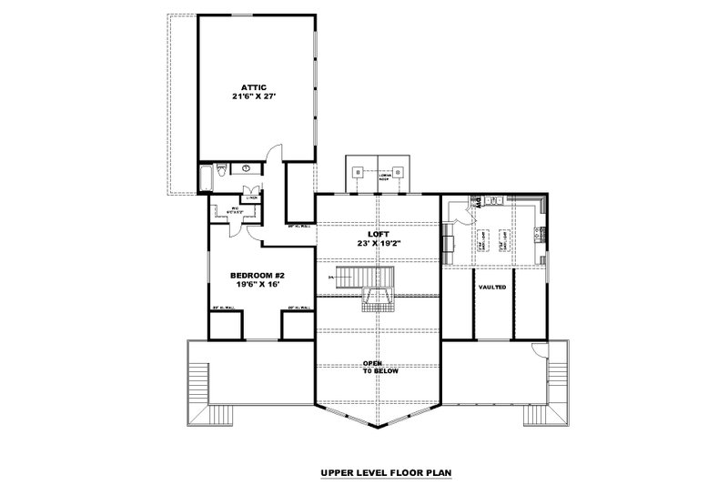 Dream House Plan - Floor Plan - Upper Floor for Farmhouse House Plan #117-956 - 4 bed, 3.5 bath
