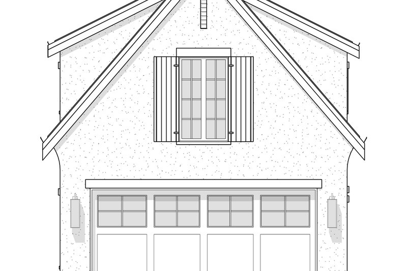 Home Plan - Exterior - Front Elevation 5 for Farmhouse House Plan #1114-55 - 1 bed, 1 bath