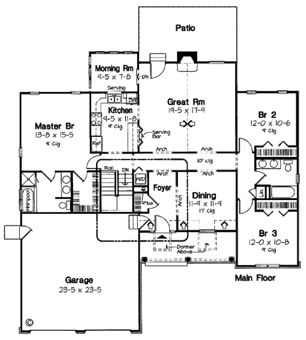 Floor Plan - Main Floor Plan #312-614