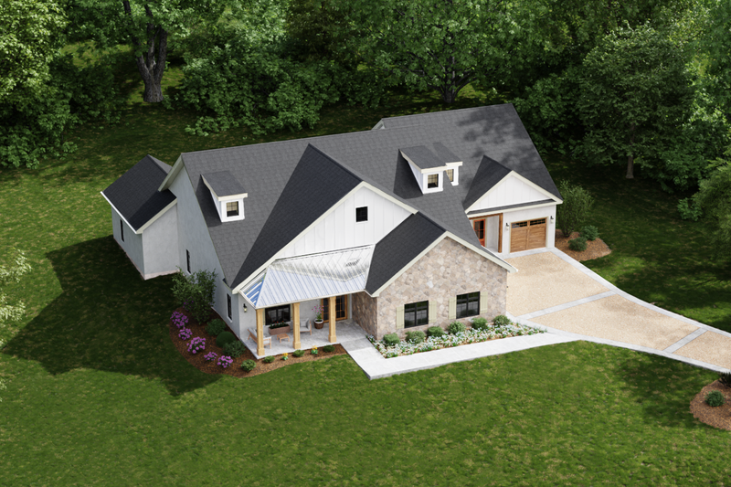 Home Plan - Exterior - Other Elevation for Ranch House Plan #1123-4 - 4 bed, 3.5 bath