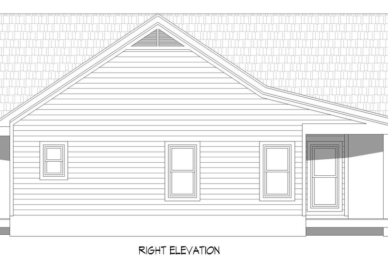 House Plan Design - Exterior - Other Elevation 1 for Country House Plan #932-254 - 2 bed, 2 bath