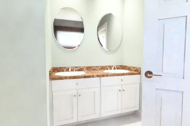 Home Plan - Interior - Master Bathroom 1 for Cottage House Plan #513-2474 - 3 bed, 2 bath