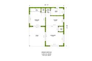 Farmhouse Style House Plan - 1 Beds 1 Baths 491 Sq/Ft Plan #1106-116 Floor 