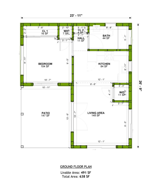 Farmhouse Floor Plan - Main Floor Plan #1106-116