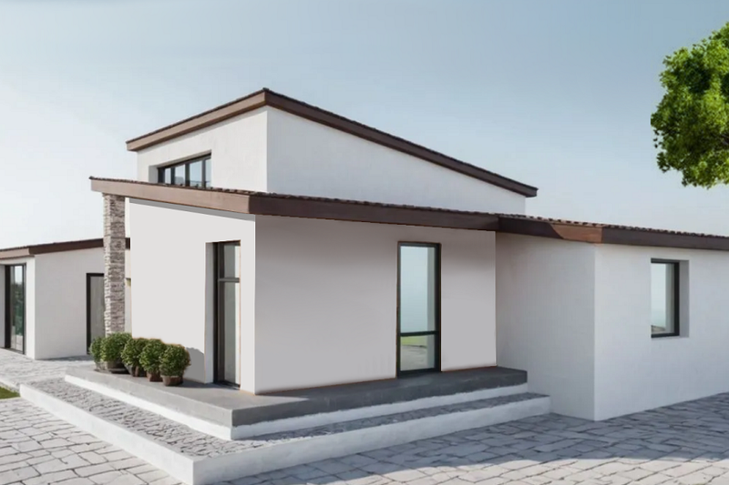 House Blueprint - Exterior - Other Elevation 2 for Contemporary House Plan #542-18 - 3 bed, 4 bath