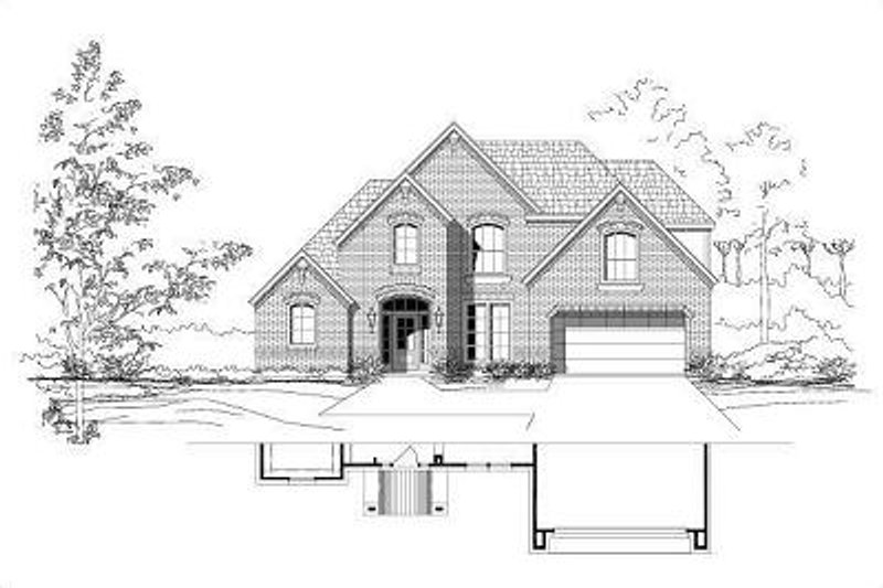 Traditional Style House Plan - 4 Beds 3 Baths 2932 Sq/Ft Plan #411-276