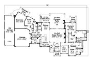 Traditional Style House Plan - 4 Beds 4.5 Baths 4810 Sq/Ft Plan #124-1318 