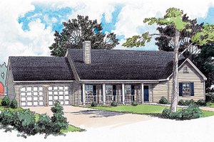 Traditional Exterior - Front Elevation Plan #16-108