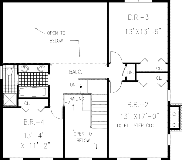 Dream House Plan - Farmhouse Floor Plan - Upper Floor Plan #3-219
