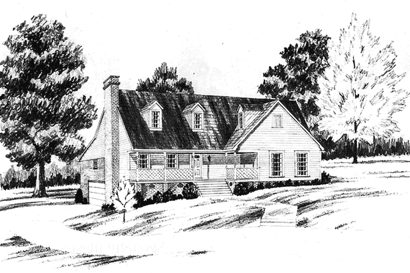 Dream House Plan - Country Exterior - Front Elevation Plan #36-627