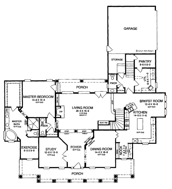 House Plan Design - Cottage Floor Plan - Main Floor Plan #952-97