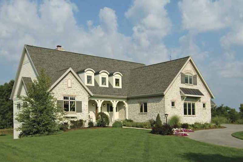 Home Plan - Exterior - Front Elevation 4 for Cottage House Plan #928-52 - 3 bed, 2.5 bath