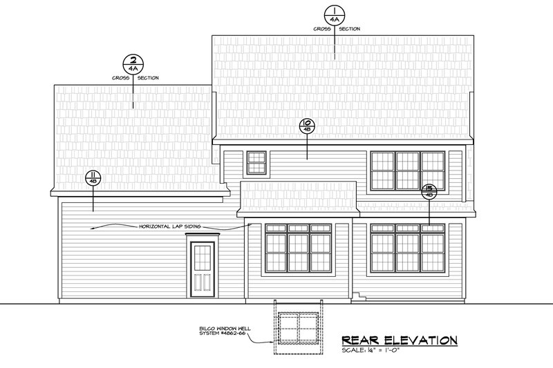 Dream House Plan - Exterior - Rear Elevation for Colonial House Plan #20-2249 - 3 bed, 2.5 bath